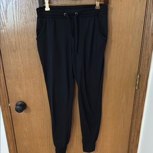 SO Black Joggers with Elastic Cuffs